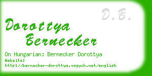 dorottya bernecker business card